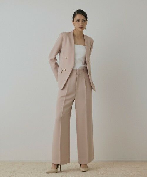 GRACE CONTINENTAL / グレースコンチネンタル ノーカラージャケット | パールボタンノーカラージャケット | 詳細1