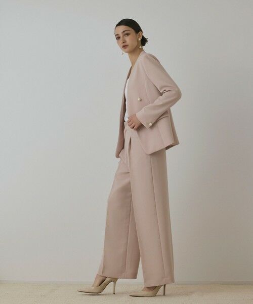 GRACE CONTINENTAL / グレースコンチネンタル ノーカラージャケット | パールボタンノーカラージャケット | 詳細2