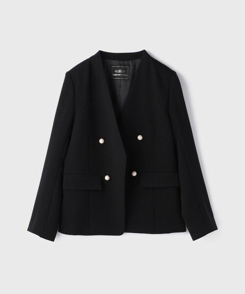 GRACE CONTINENTAL / グレースコンチネンタル ノーカラージャケット | パールボタンノーカラージャケット | 詳細16