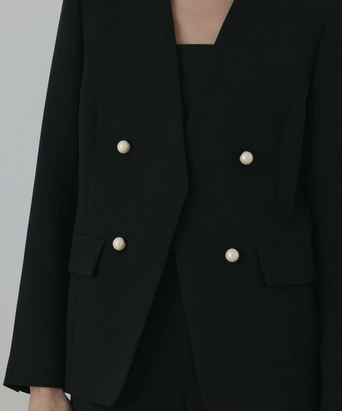 GRACE CONTINENTAL / グレースコンチネンタル ノーカラージャケット | パールボタンノーカラージャケット | 詳細12