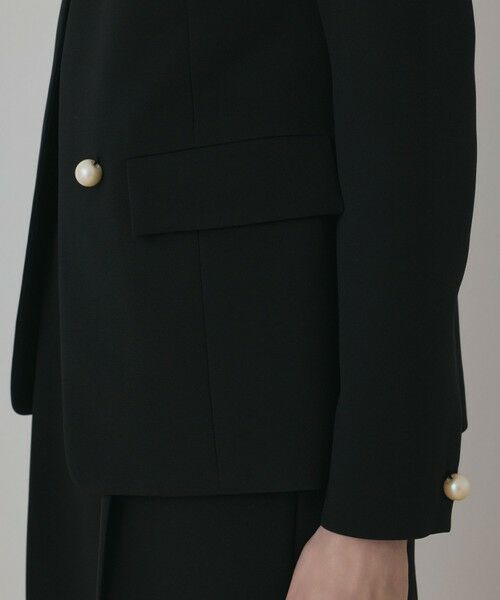 GRACE CONTINENTAL / グレースコンチネンタル ノーカラージャケット | パールボタンノーカラージャケット | 詳細14