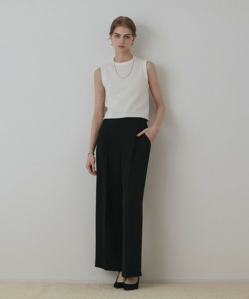 GRACE CONTINENTAL/グレースコンチネンタル ハイウエストワイドパンツ ブラック 36 GRACE CONTINENTAL/グレースコンチネンタル ハイウエストワイドパンツ ブラック 36