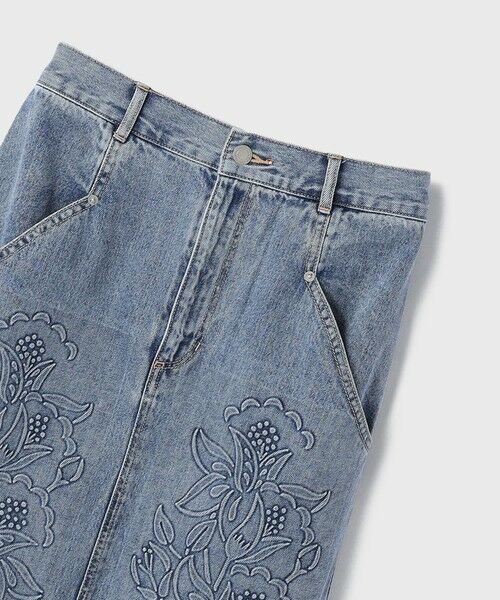 GRACE CONTINENTAL / グレースコンチネンタル デニムスカート | エンボスデニムスカート | 詳細8