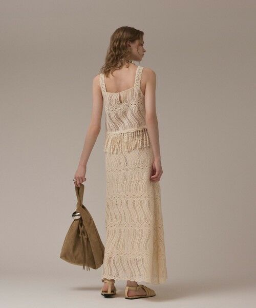 GRACE CONTINENTAL / グレースコンチネンタル ミニ・ひざ丈スカート | クロシェレーススカート | 詳細3