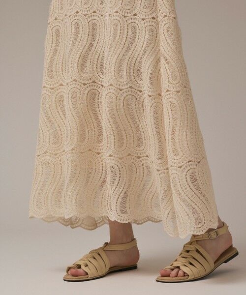 GRACE CONTINENTAL / グレースコンチネンタル ミニ・ひざ丈スカート | クロシェレーススカート | 詳細7