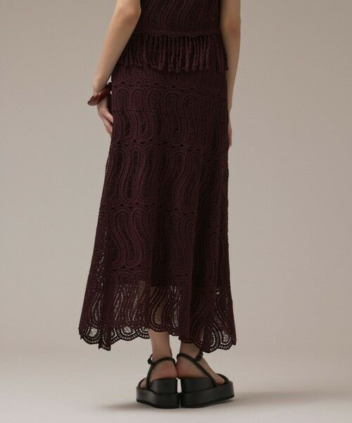 GRACE CONTINENTAL / グレースコンチネンタル ミニ・ひざ丈スカート | クロシェレーススカート | 詳細15