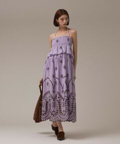 GRACE CONTINENTAL / グレースコンチネンタル ロング・マキシ丈ワンピース | カットワークマキシドレス