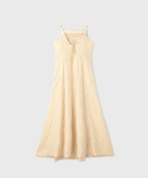 GRACE CONTINENTAL / グレースコンチネンタル ロング・マキシ丈ワンピース | リーフジャガードキャミワンピース | 詳細11