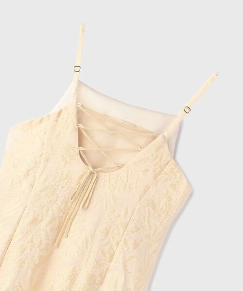 GRACE CONTINENTAL / グレースコンチネンタル ロング・マキシ丈ワンピース | リーフジャガードキャミワンピース | 詳細12