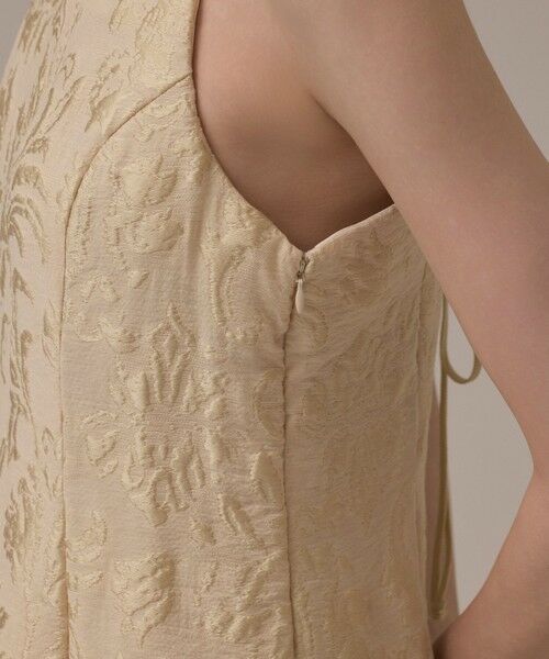 GRACE CONTINENTAL / グレースコンチネンタル ロング・マキシ丈ワンピース | リーフジャガードキャミワンピース | 詳細7