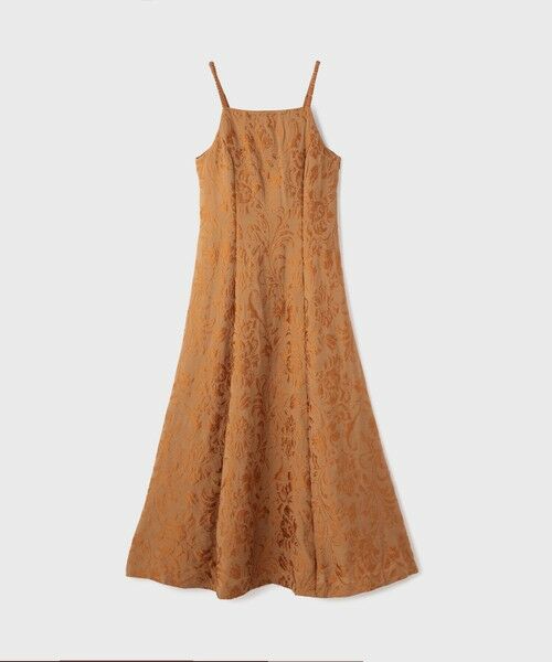 GRACE CONTINENTAL / グレースコンチネンタル ロング・マキシ丈ワンピース | リーフジャガードキャミワンピース | 詳細17