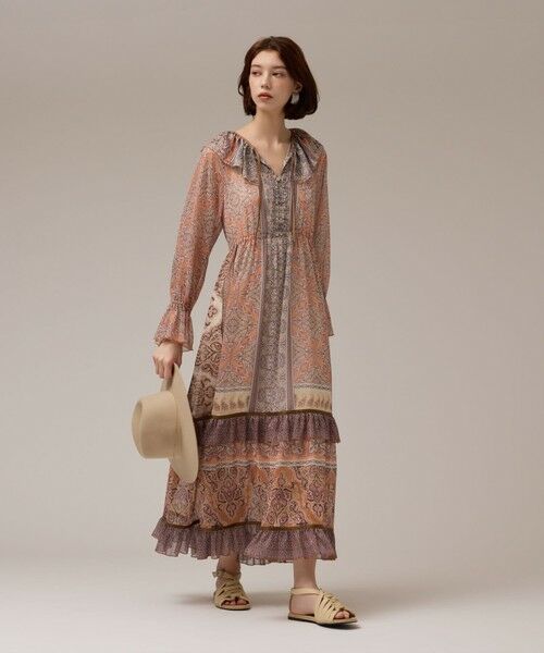 GRACE CONTINENTAL / グレースコンチネンタル ロング・マキシ丈ワンピース | ペイズリープリントドレス | 詳細1