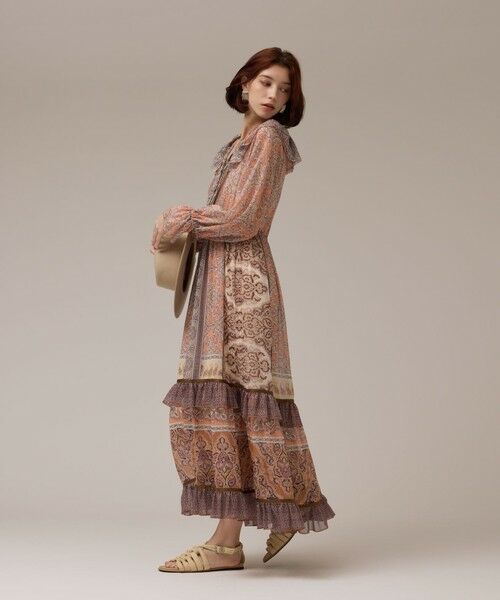 GRACE CONTINENTAL / グレースコンチネンタル ロング・マキシ丈ワンピース | ペイズリープリントドレス | 詳細2