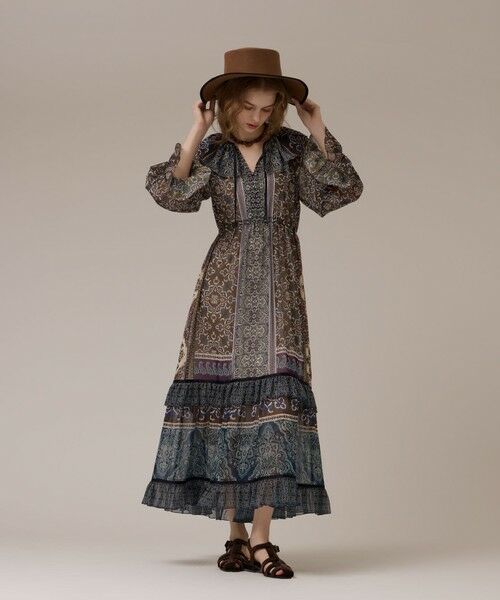 GRACE CONTINENTAL / グレースコンチネンタル ロング・マキシ丈ワンピース | ペイズリープリントドレス | 詳細10