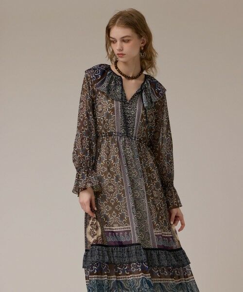 GRACE CONTINENTAL / グレースコンチネンタル ロング・マキシ丈ワンピース | ペイズリープリントドレス | 詳細12