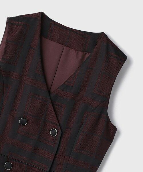 GRACE CONTINENTAL / グレースコンチネンタル ロング・マキシ丈ワンピース | シャドーチェックワンピース | 詳細13