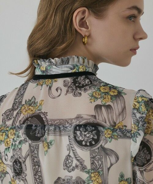 GRACE CONTINENTAL / グレースコンチネンタル ロング・マキシ丈ワンピース | オーナメントフラワープリントワンピース | 詳細10