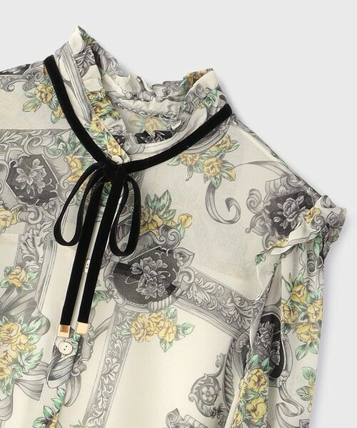 GRACE CONTINENTAL / グレースコンチネンタル ロング・マキシ丈ワンピース | オーナメントフラワープリントワンピース | 詳細14