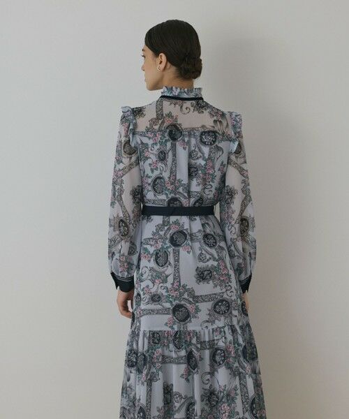 GRACE CONTINENTAL / グレースコンチネンタル ロング・マキシ丈ワンピース | オーナメントフラワープリントワンピース | 詳細19