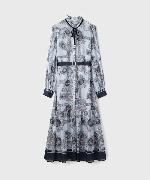 GRACE CONTINENTAL / グレースコンチネンタル ロング・マキシ丈ワンピース | オーナメントフラワープリントワンピース | 詳細20