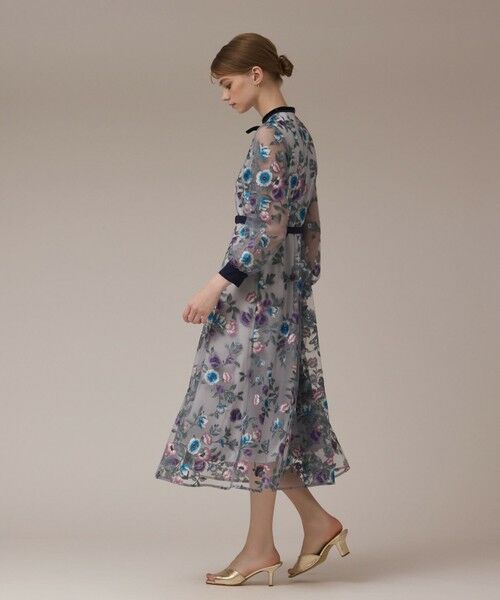 GRACE CONTINENTAL / グレースコンチネンタル ロング・マキシ丈ワンピース | マルチ刺繍フレアワンピース | 詳細3