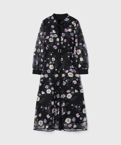 GRACE CONTINENTAL / グレースコンチネンタル ロング・マキシ丈ワンピース | マルチ刺繍フレアワンピース | 詳細18