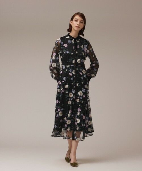 GRACE CONTINENTAL / グレースコンチネンタル ロング・マキシ丈ワンピース | マルチ刺繍フレアワンピース | 詳細8