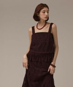 GRACE CONTINENTAL / グレースコンチネンタル その他トップス | クロシェレースキャミ