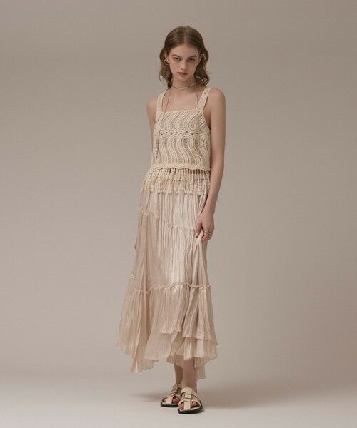 GRACE CONTINENTAL / グレースコンチネンタル その他トップス | クロシェレースキャミ | 詳細4