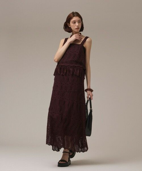 GRACE CONTINENTAL / グレースコンチネンタル その他トップス | クロシェレースキャミ | 詳細8