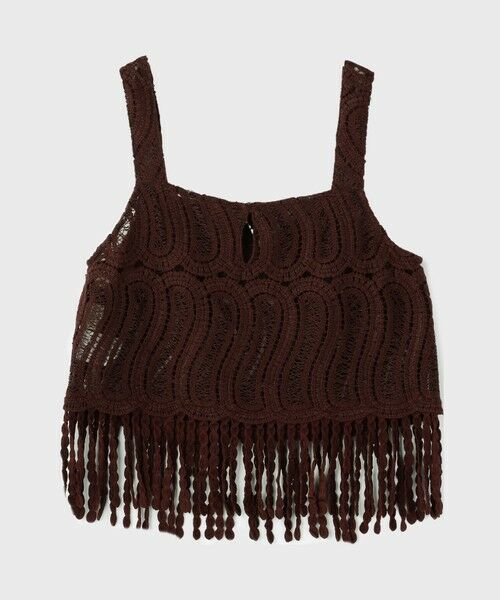 GRACE CONTINENTAL / グレースコンチネンタル その他トップス | クロシェレースキャミ | 詳細18