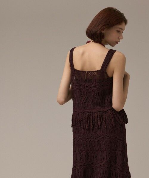 GRACE CONTINENTAL / グレースコンチネンタル その他トップス | クロシェレースキャミ | 詳細12