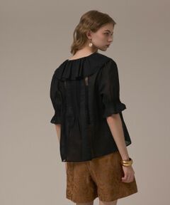 GRACE CONTINENTAL / グレースコンチネンタル シャツ・ブラウス | コットンフリルカラーブラウス