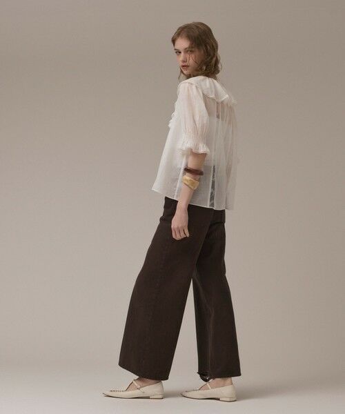 GRACE CONTINENTAL / グレースコンチネンタル シャツ・ブラウス | コットンフリルカラーブラウス | 詳細1