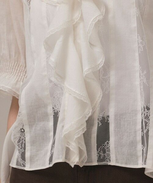 GRACE CONTINENTAL / グレースコンチネンタル シャツ・ブラウス | コットンフリルカラーブラウス | 詳細3