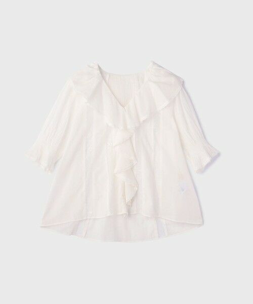 GRACE CONTINENTAL / グレースコンチネンタル シャツ・ブラウス | コットンフリルカラーブラウス | 詳細7