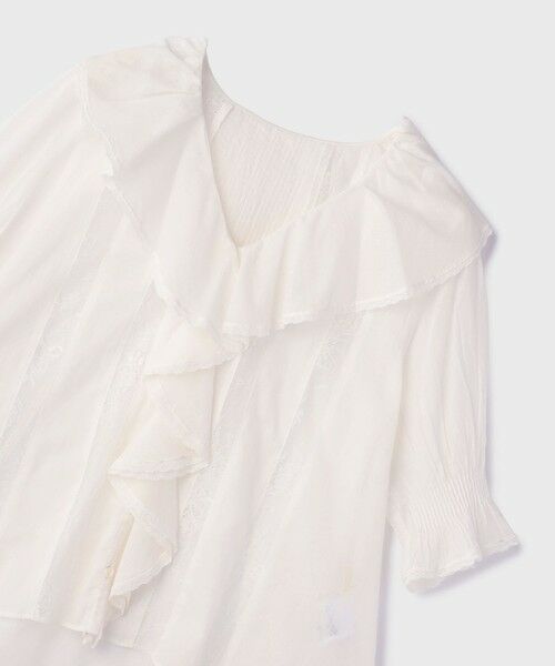 GRACE CONTINENTAL / グレースコンチネンタル シャツ・ブラウス | コットンフリルカラーブラウス | 詳細9