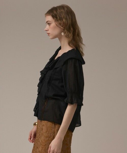 GRACE CONTINENTAL / グレースコンチネンタル シャツ・ブラウス | コットンフリルカラーブラウス | 詳細12