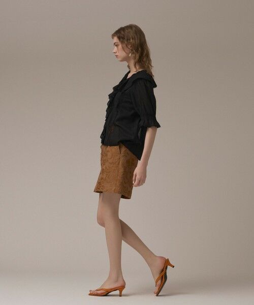 GRACE CONTINENTAL / グレースコンチネンタル シャツ・ブラウス | コットンフリルカラーブラウス | 詳細14