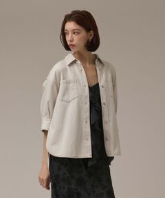 GRACE CONTINENTAL / グレースコンチネンタル シャツ・ブラウス | ツイルハーフスリーブシャツ