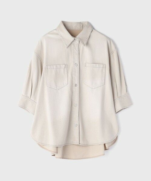 GRACE CONTINENTAL / グレースコンチネンタル シャツ・ブラウス | ツイルハーフスリーブシャツ | 詳細10