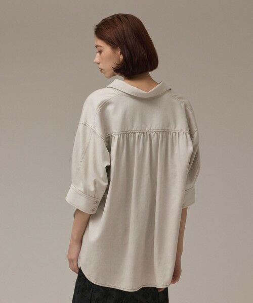GRACE CONTINENTAL / グレースコンチネンタル シャツ・ブラウス | ツイルハーフスリーブシャツ | 詳細2