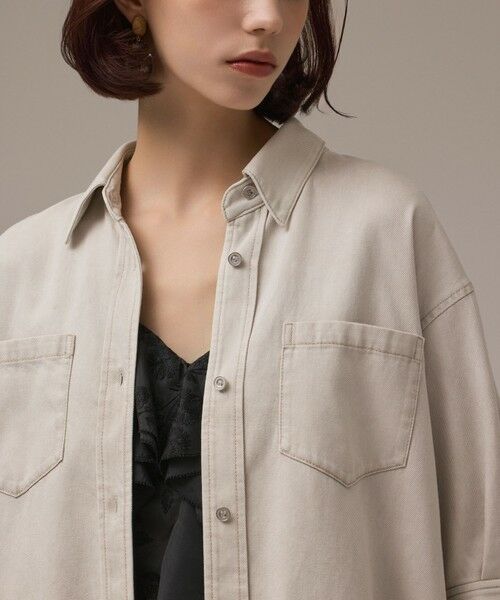 GRACE CONTINENTAL / グレースコンチネンタル シャツ・ブラウス | ツイルハーフスリーブシャツ | 詳細3