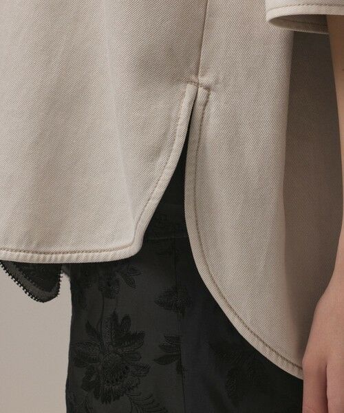 GRACE CONTINENTAL / グレースコンチネンタル シャツ・ブラウス | ツイルハーフスリーブシャツ | 詳細5