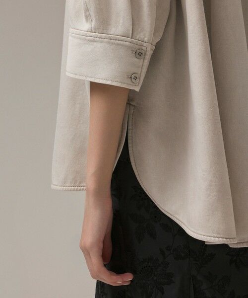 GRACE CONTINENTAL / グレースコンチネンタル シャツ・ブラウス | ツイルハーフスリーブシャツ | 詳細6