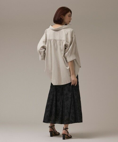 GRACE CONTINENTAL / グレースコンチネンタル シャツ・ブラウス | ツイルハーフスリーブシャツ | 詳細9