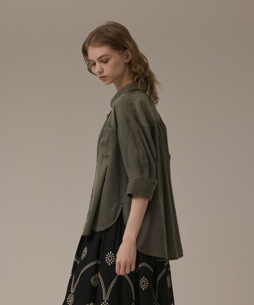 GRACE CONTINENTAL / グレースコンチネンタル シャツ・ブラウス | ツイルハーフスリーブシャツ | 詳細11