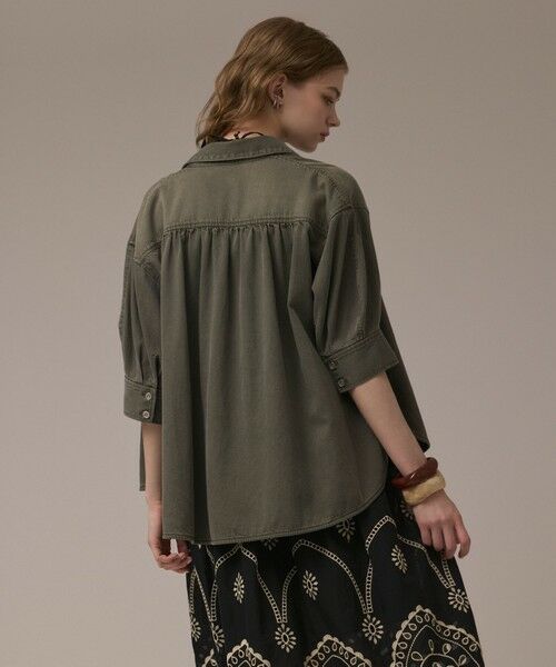 GRACE CONTINENTAL / グレースコンチネンタル シャツ・ブラウス | ツイルハーフスリーブシャツ | 詳細12