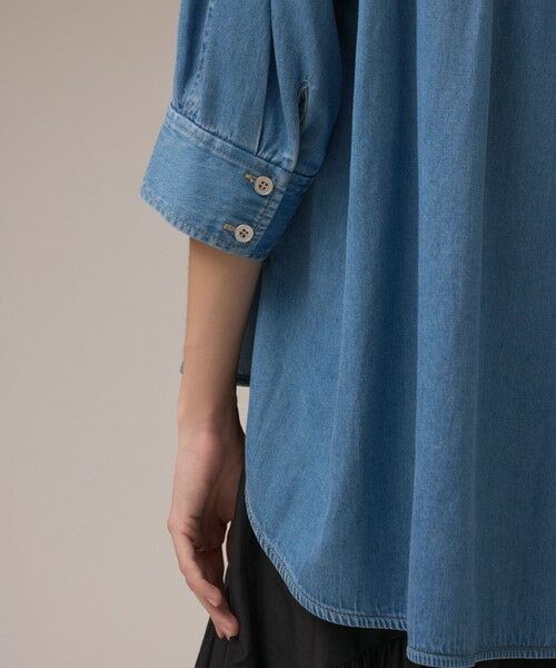 GRACE CONTINENTAL / グレースコンチネンタル シャツ・ブラウス | デニムハーフスリーブシャツ | 詳細10