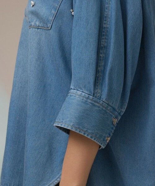 GRACE CONTINENTAL / グレースコンチネンタル シャツ・ブラウス | デニムハーフスリーブシャツ | 詳細11